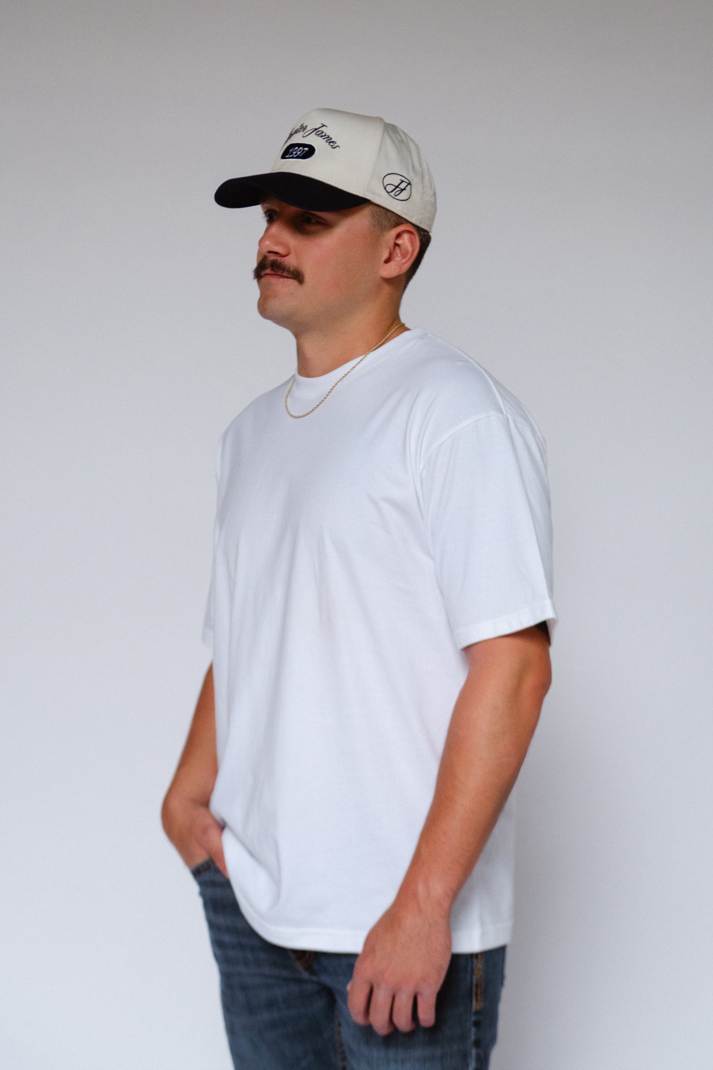 CARLE TRUCKER HAT | NAVY & NATURAL