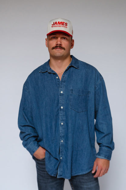 TEXAS FOOTBALL TRUCKER HAT | RED & NATURAL